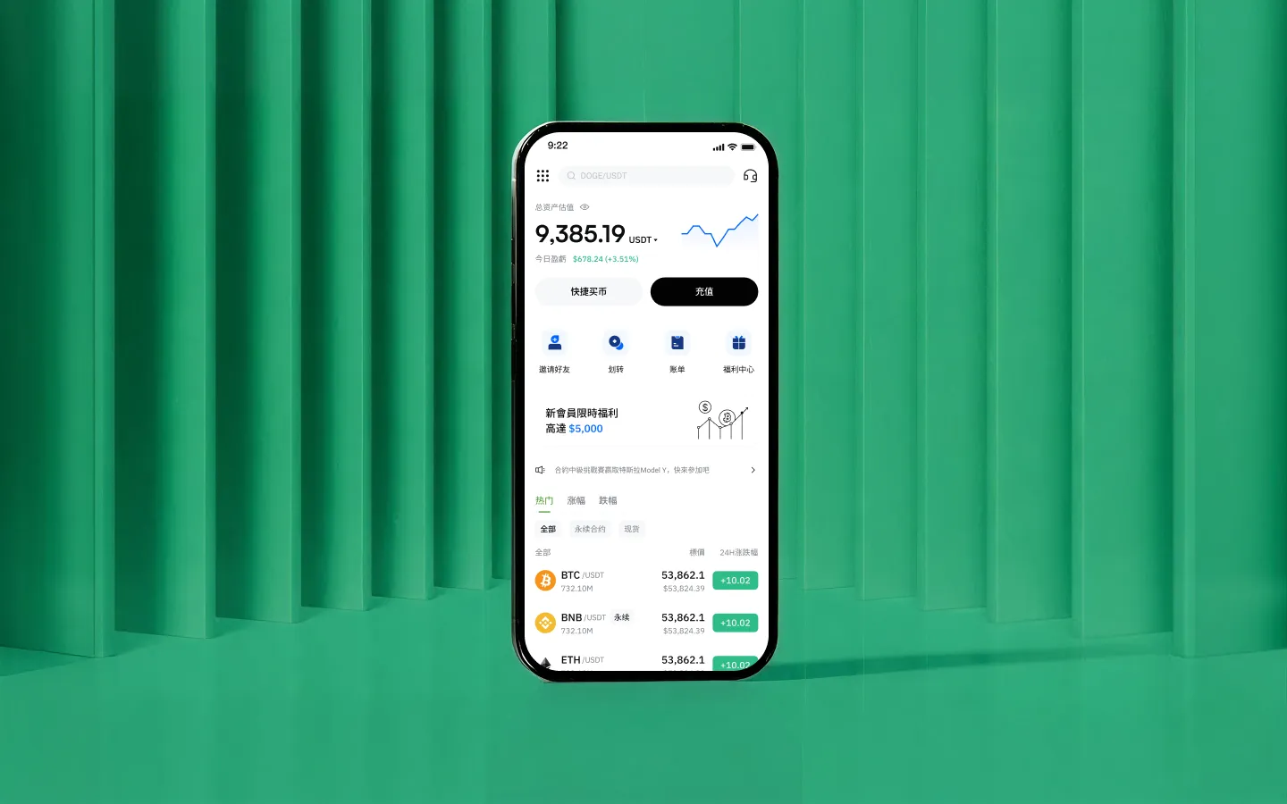 Exchange mobile interface